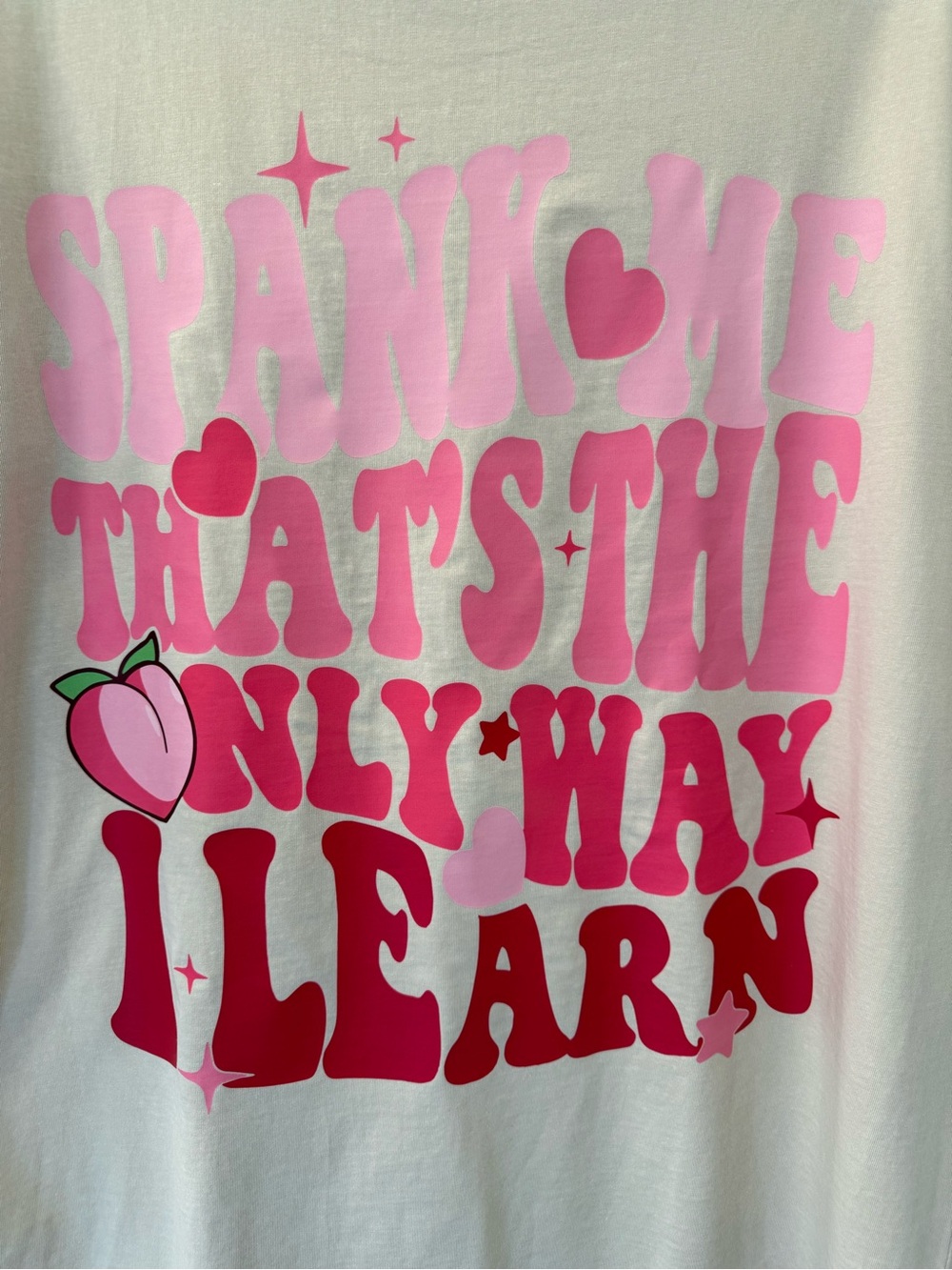 New Iron Panda “Spank Me, That’s The Only Way I Learn” 2XL Cotton T Shirt